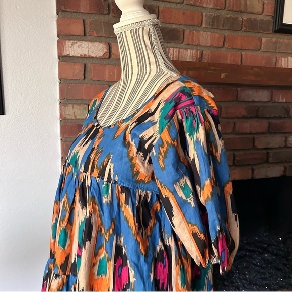 NWT CJ Laing Coco Ikat Bohemian Mini Dress Sz M/L - Picture 4 of 7